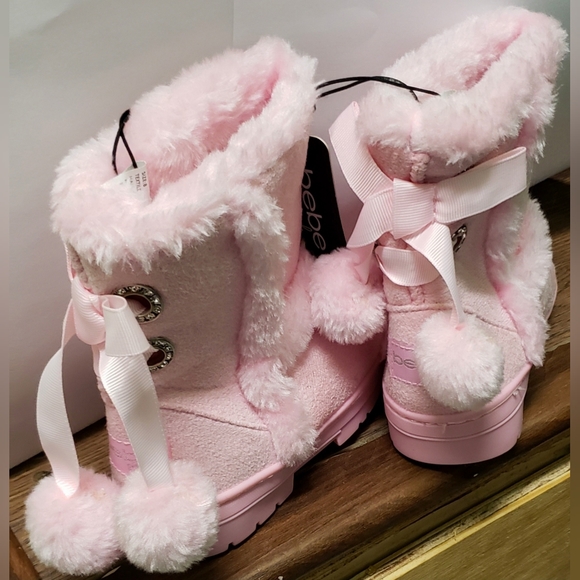 Babe fluffy pink snow boots(for girls) - Picture 3 of 3